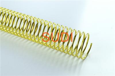 China Book Gold Plated Coil Binding 32mm 4:1 Pitch for sale