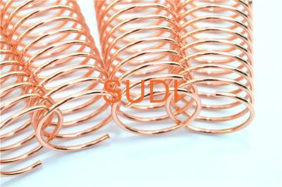 China 2mm Metal Spiral Binding Coils For Books Electroplated Single Binding for sale