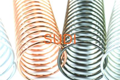 China Twin Ring 1.4mm Diameter Metal Spiral Binding Coils For Coil Books for sale