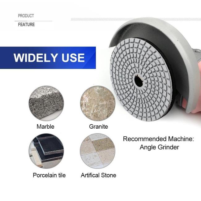 Xiaomofang 100mm Diamond Wet Resin Polishing Pad for Granite and Marble