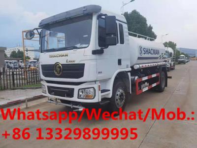 China Customized SHACMAN L3000 4*2 LHD 12CBM Water tanker truck for overseas clients, good price portable water tanker vehicle for sale