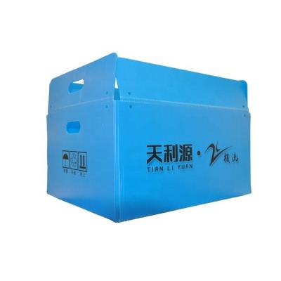 China PP Corrugated Plastic Turnover Box Black Correx Packaging Boxes for sale
