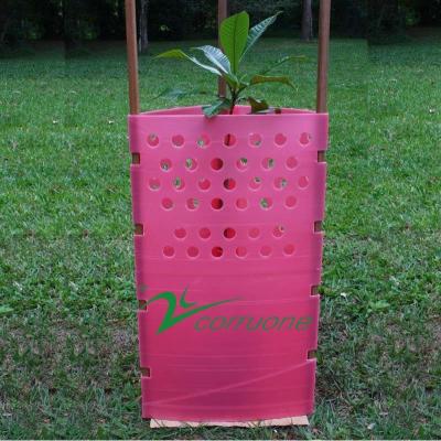 China Customized Colour Corrugated Plastic Tree Guard for High-Density Tree Protection for sale