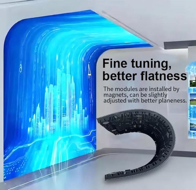 P3mm 320x160mm Flexible LED Display Screen Advertising Curve Shaped Modules 1
