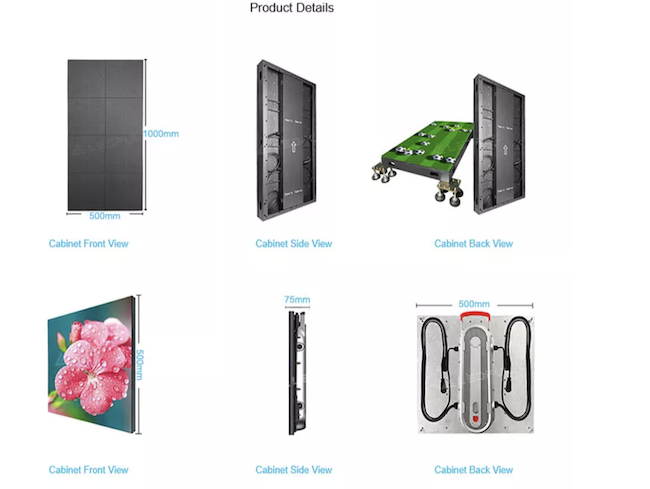 Portable P3.91mm Dance LED Display Screen Panel Indoor 0