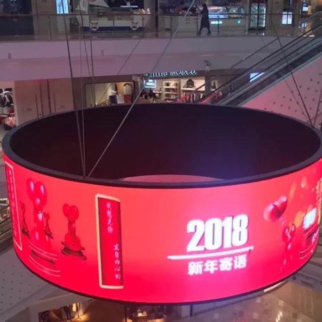 Indoor P3 Curved Flexible LED Screens 160*320mm Soft LED Module For Cylindrical 1