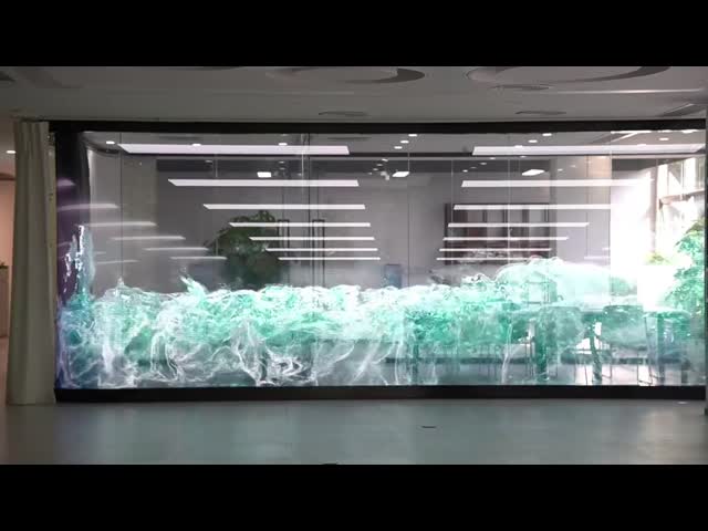 LED transparent glass display