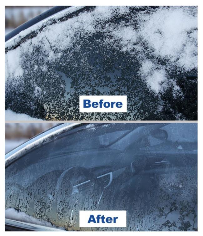 De Icer Spray melting ice demonstration
