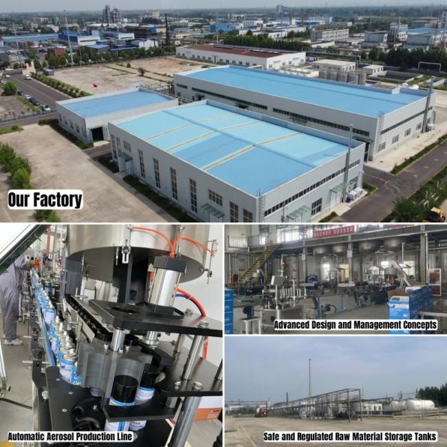 Modern factory production facility with quality control systems