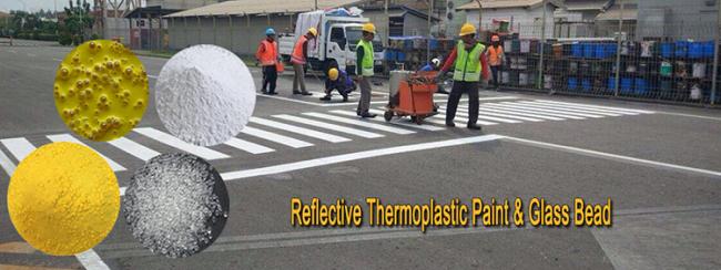 Road marking thermoplastic paint application and packaging
