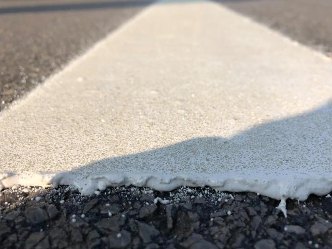 Thermoplastic paint performance testing and quality demonstration