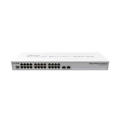 China RouterOS / SwitchOS Datacom Switches 24 Gigabit Port Switch 2xSFP+ Cages for sale