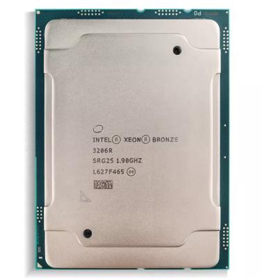 Chine 11M 1,9 unité centrale de traitement en bronze de serveur du noyau 3206R 8 d'Intel Xeon de processeur d'unité centrale de traitement de gigahertz INTEL à vendre