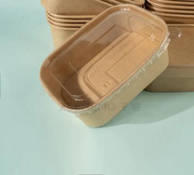 China 750ml Food Kraft Paper Bowl Matt Lamination With FDA Certified for sale