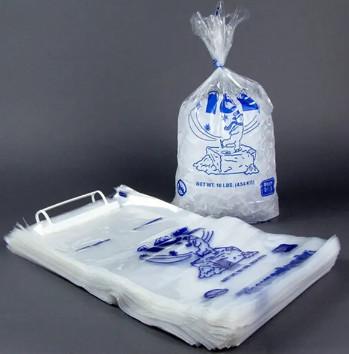 China Sacos de plástico duráveis do gelo que congelam o empacotamento resistente do cubo de gelo personalizado à venda