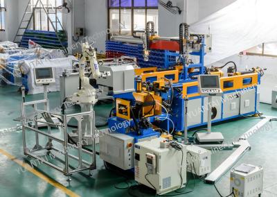 China Automatic Feeding Arc Elbow And Punching Machine 190 Degree for sale