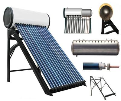 China Free-standing Bathroom Compact Pressure Solar Water Heater Galvanized Steel & SUS304-2B Series---Heat Pipe Model for sale