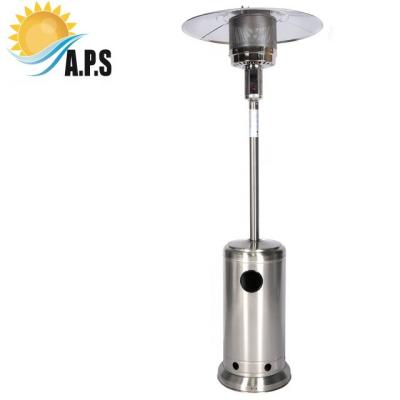 China Grey Powder Coated Patio Heater Mushroom Gas Garden Heater China Factory Patio Gas Heater Flame Gas Heater With Table for sale