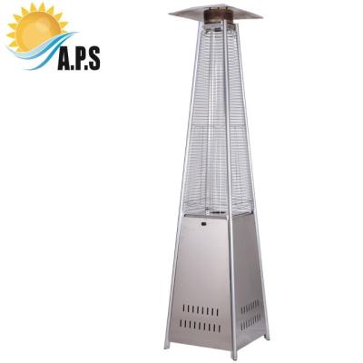 China Pyramid Outdoor Gas Patio Heater Pyramid Glass Tube Patio Heater 13kw Outdoor Patio Heater Pyramid Gas Flame heater for sale