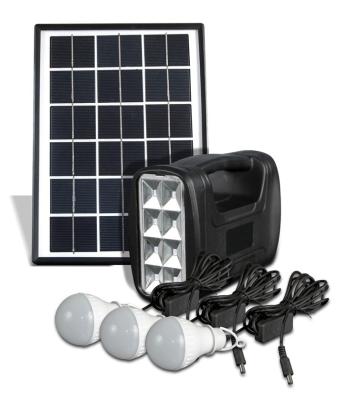 China Portable Mini Outdoor Solar Power Lighting System With AC Charging  Lead Acid Battery 5W  Solar Power Generator SL0605 for sale