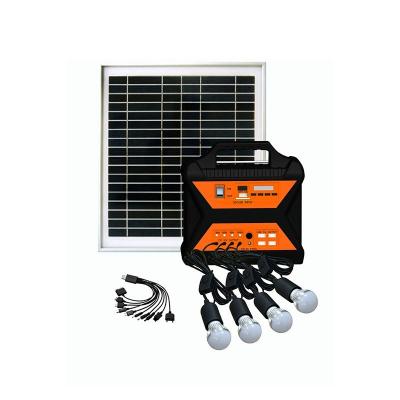 China DC solar home system portable solar lighting kits Radio MP3 lead acid battery Solar Power Generator SL1230 for sale