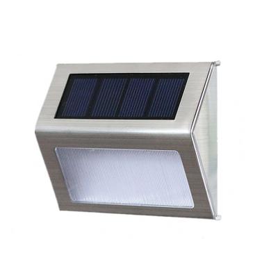 China IP65 Waterproof Outdoor Power Motion Sensor Steps Square Waterproof Solar Garden Staircase Lights Wall Lamps for sale