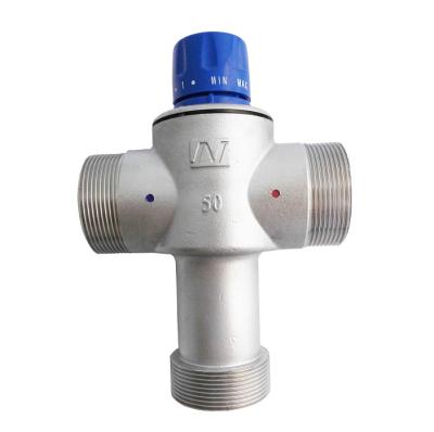 China 3 Way Thermostatic Mixing Valve Thermostatic Mixing Valve Faucet Water Temperature Control DN50 DN80 for sale