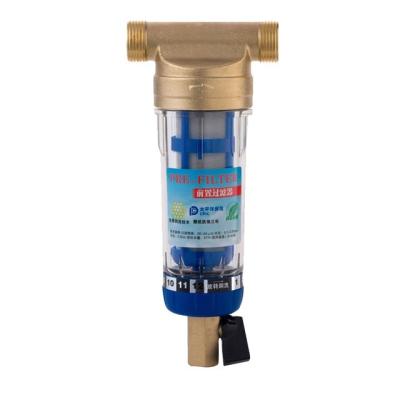 China House Pre-Filtration Front Filter With Scraping Type Backwashing,Stainless Steel Mesh Brass Water Pre Filter for sale