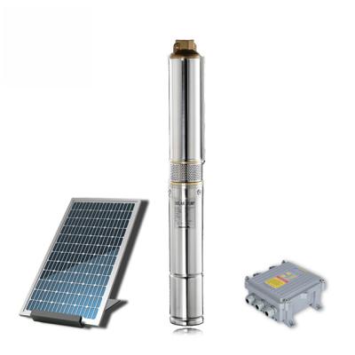 China 3 inch,4 inch Deep Well Centrifugal Solar Submersible Pump, Stainless Steel Brushless Dc Solar Pump for sale