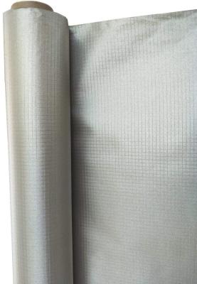 China el papel de aluminio de 0.08m m 1100m m laminó la ropa de la protección contra la radiación del Emf del paño de la fibra de vidrio en venta