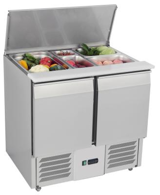 China 250L Refrigerated Saladette Counter 900x700x850mm Static Cooling for sale