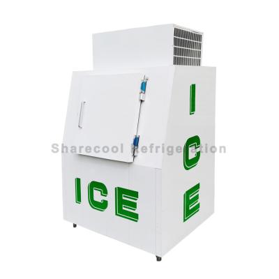 China Congelador empaquetado ahorro de energía del almacenamiento del cubo de hielo de la expendidora automática del hielo de la pared fría en venta