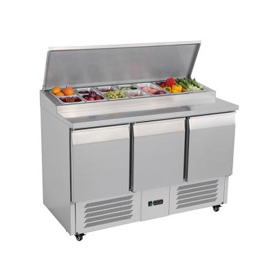 China Sharecool CE Refrigerated Saladette Counter Stainless Steel For Kitchen for sale