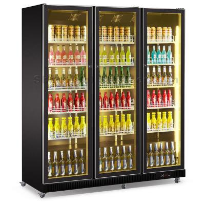 China 1100L Commercial Display Refrigerator 1680x600x1980mm Bottle Display Cooler for sale