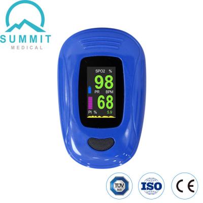China OLED Display Blue Blood Fingertip Pulse Oximeter 30bpm-240bpm for sale