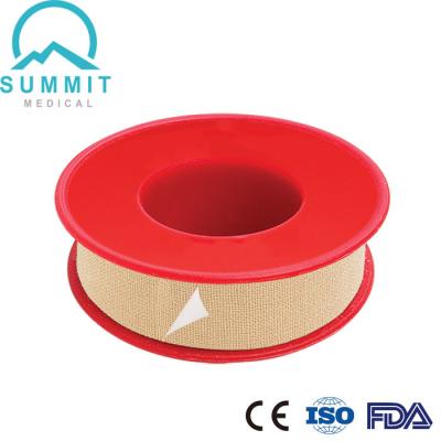 China Cotton Fabric 50mm Micropore Tan Surgical Tape Plastic Spool for sale