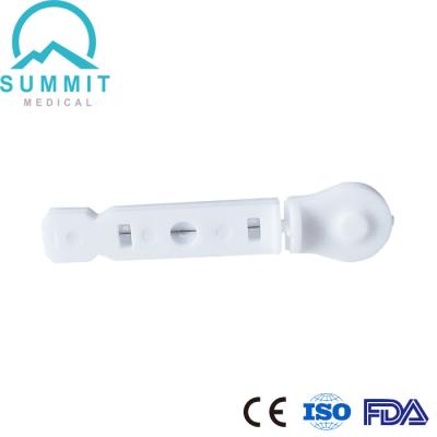 China Lanceta de sangre plana blanca disponible médica de la torsión 30G en venta