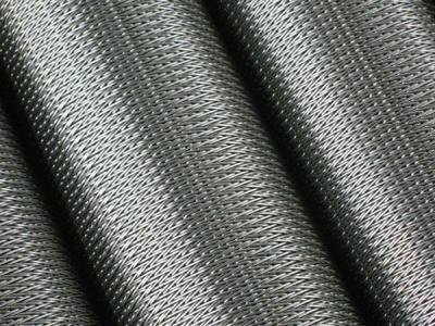 China SS wire mesh belts Cordweave Round Wire conveyor belts for oven bakery machinery for sale