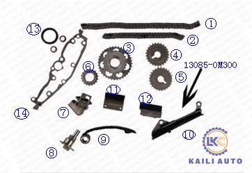 China 13028-53Y00 13070-53Y10 Chain Timing Kit For NISSAN AD RESORT ALMERA PRIMERA SENTRA SUNNY for sale