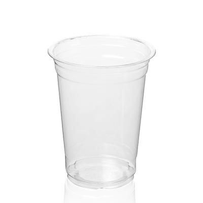 China PET 10 Oz Clear Plastic Cups With Lids For Cold Beverage for sale