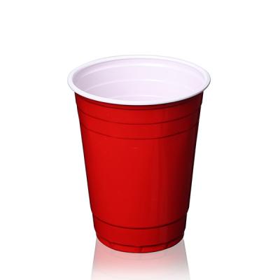 China 16 Ounce Plastic Red Cup 450ml Disposable Non Toxic for sale