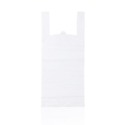 China HDPE 1/6'' Plastic Disposable Bag White T Shirt Bag for sale