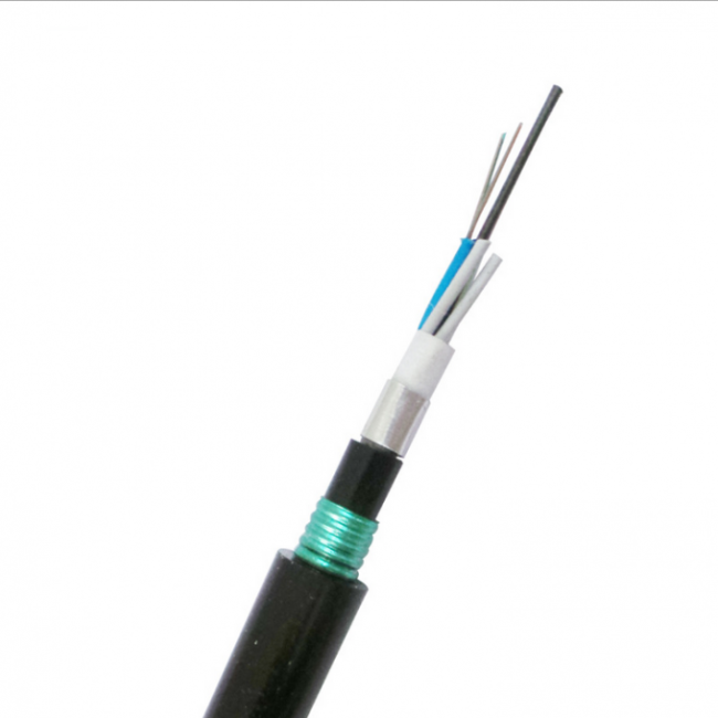 8 Fibers Outdoor Fiber Optic Cable GYTS53 Direct Buried Stranded Telecommunication 1
