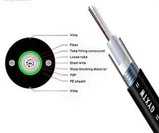 Good price for 216 Core Single mode Outdoor Rated Fiber Optic Cable , Armored Om3 Fiber Optic Cable Gyts