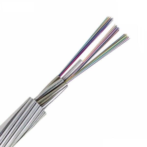 Multi Mode PBT Type OPGW Optical Ground Wire Large Diameter and Fiber Capacity Fiber Optic Cable 2