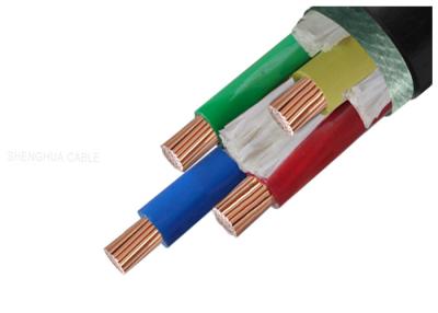 China cabo isolado PVC do núcleo 0.6/1kV quatro com cabo distribuidor de corrente de cobre do condutor à venda