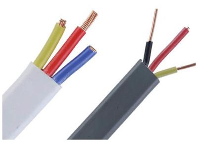 China Gemelo y conexión a tierra del alambre eléctrico plano del aislamiento del PVC con x 1.5mm2 del estándar 6004 2 x 2,5 de las BS + 1 en venta