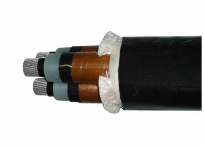 Chine Le noyau Unarmoured 300mm2 XLPE du câble électrique 12/20KV 3 d'AL/XLPE/PVC a isolé le câble électrique de cable électrique à vendre