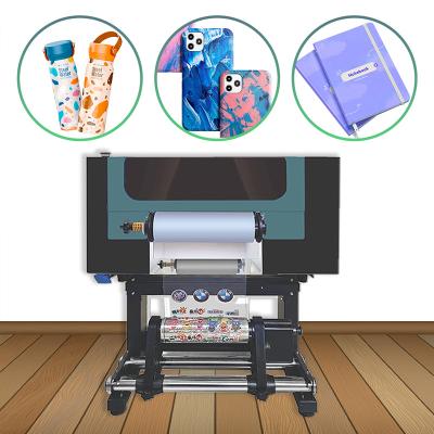China A3 UV Roll To Roll Impresora digital Dtf todo en uno Impresora para pegatinas de bolígrafo Dos cabezas Xp600 en venta