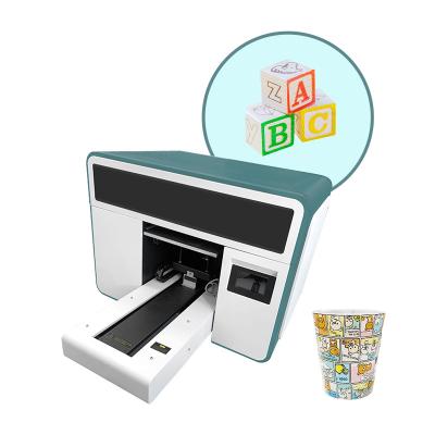 China Máquina de impresión de inyección de tinta cilindro A3 UV Impresora de inyección de tinta de cama plana para botella máquina de impresión en venta